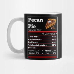 Pecan Pie Nutrition thanksgiving T-Shirt Mug